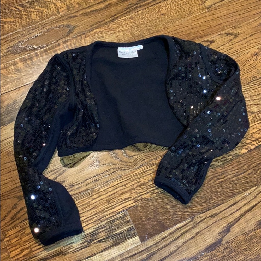 Ooh La La couture sequin shrug size 5